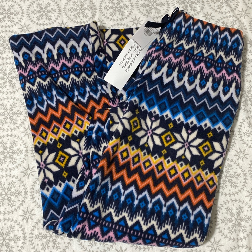 Kids PJ fleece pants medium